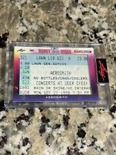 2022 Leaf Pop Century Ticket to the Show Aerosmith 1998 Stub Deer Creek Lawn Vtg picture