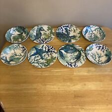 Sigrid Olsen Home Melamine Sea Horse Shell Coral SeaLife 4 Plates 4 Bowls picture