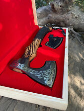 Custom Handmade Viking Axe with Wooden Gift Box Personalized Logo/Text Best Gift picture