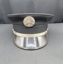 Vintage Bayly F.D. Fireman Fire Department Uniform Dress Cap Visor Hat Brigade picture