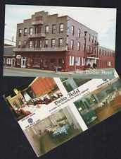 Rushville IN Indiana Durbin Hotel Multi View 2 Old Rush County Chrome Postcards picture