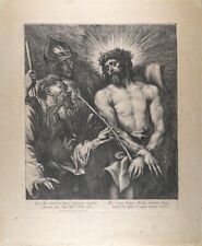 The Mocking of Christ, After Vany Dyke, Rare Antique Engraving by Lucas Vorstman picture