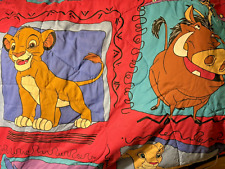 Full Size 90s Vintage Disney Lion King Comforter Double Sided  Blanket ISSUES*** picture