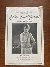 PROSPECT STYLE BULLETIN AUGUST 1922 Prospect Yarns Better Knitting THE MAGNOLIA picture