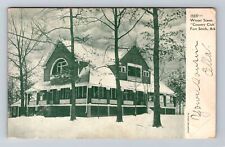 Fort Smith AR-Arkansas, Winter Scene, Country Club, c1908 Vintage Postcard picture