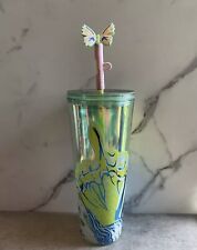 Starbucks Summer 2024 Cup Tumbler 24oz with Silicon Butterfly Topper- NEW picture