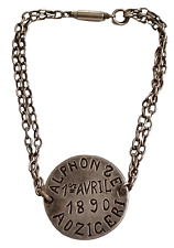 WWI ID Bracelet Named Alphonse Adzigeri Bracelet Verviers Liege 1890 No. 31781 picture