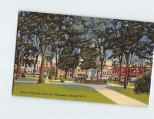 Postcard Union Park and Veterans' Monument Hornell New York USA picture