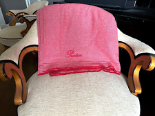 Pratesi Luxurious Large Pink Pure Cashmere Blanket with Fringe Trim picture