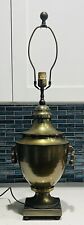 Vintage Chapman Brass Ginger Jar Mid Century Modern Hollywood Regency Lamp 1975 picture