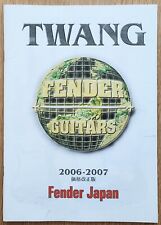 FENDER GUITAR JAPAN 2006-2007 CATALOG NEW picture