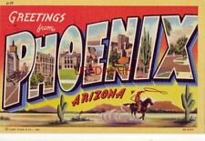 GREETINGS FROM PHOENIX, AZ. various views 1948 picture