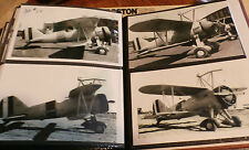 WWII U.S. NAVY U.S.S. AKRON HOOK BIPLANE AIRPLANES LOT OF 6 B&W 4X6 PHOTOGRAPHSa picture