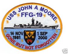 US NAVY SHIP PATCH, USS JOHN A. MOORE, FFG-19, GONE BUT NOT FORGOTTEN   Y picture