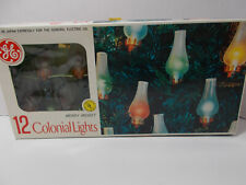 Vintage GE Colonial Lights Merry Midget 12-Count String Light Set picture