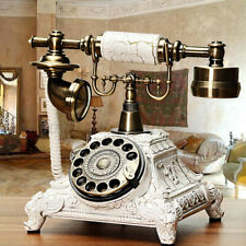 Rotary Vintage Style Antique Telephone Corded Retro Dial Phone Home Office Desk picture