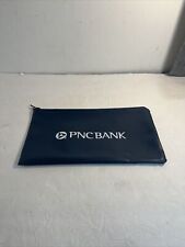 PNC BANK, Navy Blue Zipper Merchant Cash Coin Checks BAG picture