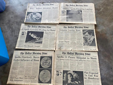 Lot of 6 1969 Dallas Morning News Newspapers - Apollo Moon Landing Space Mission picture