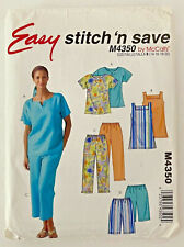 2004 McCalls Sewing Pattern M4350 Womens Top Tunic Capris Shorts Size 14-20 9466 picture