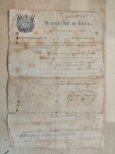 1895 CUBA JOSE MACEO GENERAL SPAN AM WAR SIGNED DOCUMENT AUTOGRAPHED picture