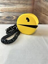 Vintage PAC MAN Flip Open Telephone 1980's Bally Midway UNTESTED picture