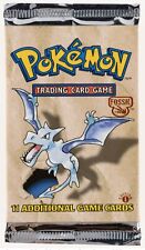 1999 Pokemon 1st Edition Fossil Set Aerodactyl Art Sealed Booster Pack picture