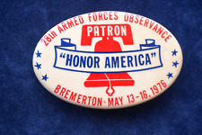 28th Armed Forces 1976 Pin Button Bremerton Patron 