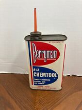 Vintage Berryman B-12 Chemtool Carburetor Cleaner Can Container 1 Pint Empty picture