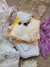 Vintage Lot Of Doilies Crochet 1 Lb 12oz Cutters Textiles. picture