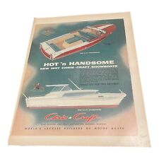 Vintage 1956 Chris * Craft Pleasure Boats Ephemera   Print Ad 10.5” X 13.5” C.03 picture