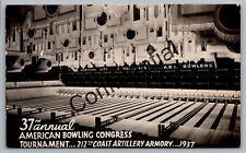 Real Photo ABC Bowling Championships Bowling Alley NYC 1937 New York RP I-227 picture
