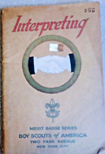 1930 - BOY SCOUT MERIT BADGE SERIES - INTERPRETING picture