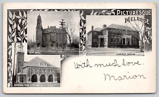 Melrose Massachusetts~City Hall~Fire Station~Lincoln School~1902 Art Nouveau picture