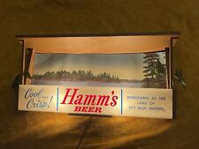 Rare Vintage Hamm’s Beer Sign - Cool Crisp - Lighted Fathers, Mancave, Scenic picture