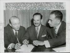 1959 Press Photo Coffee execs Francois Gavoty, Miguel Cordera, Joao Santos in DC picture