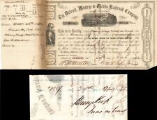 Detroit, Monroe and Toledo Railroad Co. Signed by Henry Keep - Stock Certificate picture