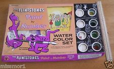 1961 The Flintstones Paint by Number set Transogram TOUGH Hanna Barbera Dino picture