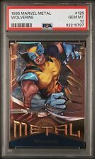 1995 Marvel Metal #125 Wolverin PSA 10 Gem Mint freshly graded new holder X-Men picture