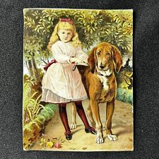 1880s Dr Jayne's Tonic Trade Card Large Dog Peck Bros Drug Co Grand Rapids MI picture