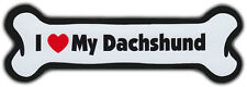 Dog Bone Magnet: I LOVE MY DACHSHUND | Dogs Doggy Puppy | Car Automobile picture