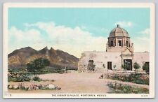 Postcard The Bishop's Palace, Monterrey, Mexico, Vintage picture