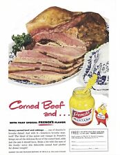 1949 French's Mustard Corned Beef vintage photo print ad Hot Dan The Mustard Man picture