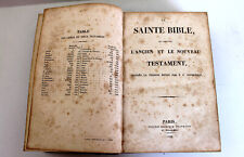 THE HOLY BIBLE, THE OLD AND NEW TESTAMENTS by JF. OSTERVALD 1838 PARIS picture