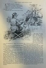1881 Cooper Institute Girls Sketching Camp at Casco Bay illustrated picture