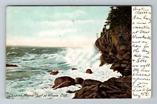 Castine ME-Maine, Surf At Winona Cliff, Rocky Shoreline Vintage Postcard picture