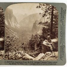 Yosemite Valley Bridalveil Fall Stereoview c1903 Underwood California H1590 picture