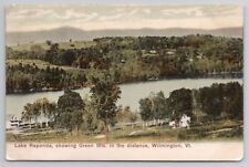 1909 Postcard Lake Raponda Showing Green Mts. In The Distance Vermont VT picture