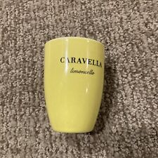 CARAVELLA  Limoncello -ceramic shot glass- beautiful color, logo on front- NWOT picture