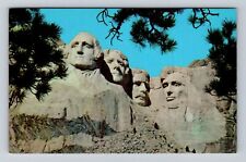 Black Hill SD-South Dakota, Mt Rushmore National Memorial, Vintage Postcard picture