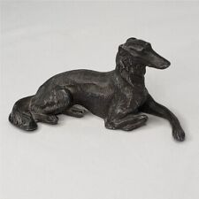COLD PAINTED BRONZE WHIPPET DOG FIGURINE picture